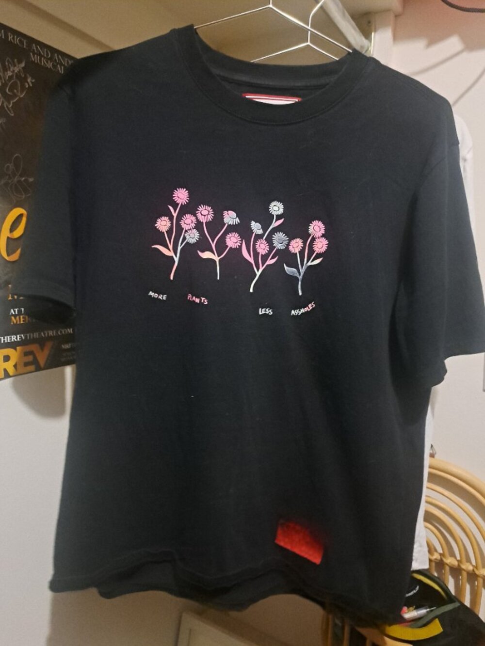 CHNGE "More Flowers, Less Assholes" Tshirt - Size S